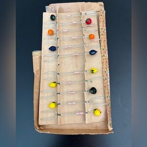 Vintage Glass Fruit Cocktail Picks - Assorted Colors